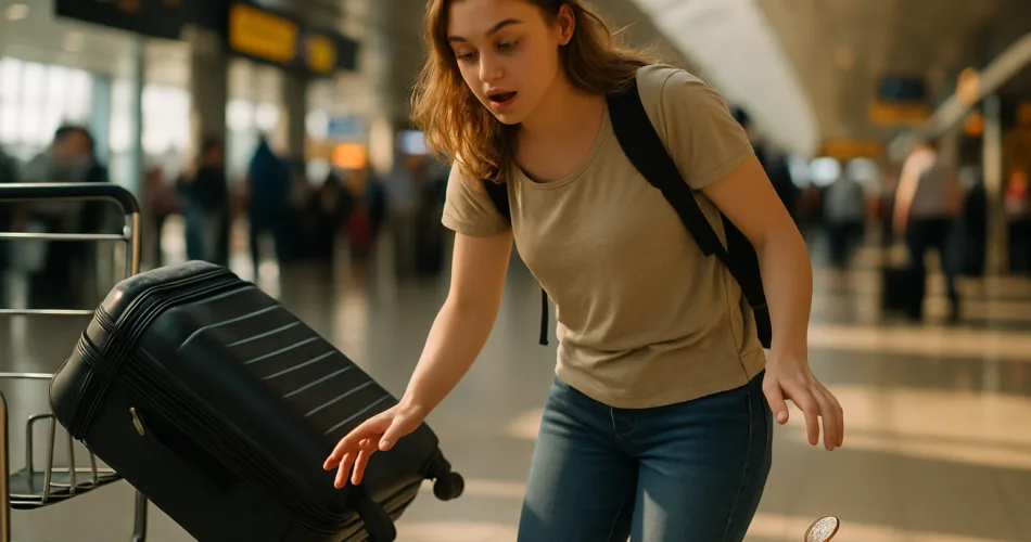 She Brushed Off a Falling Suitcase — What It Revealed Changed Everything